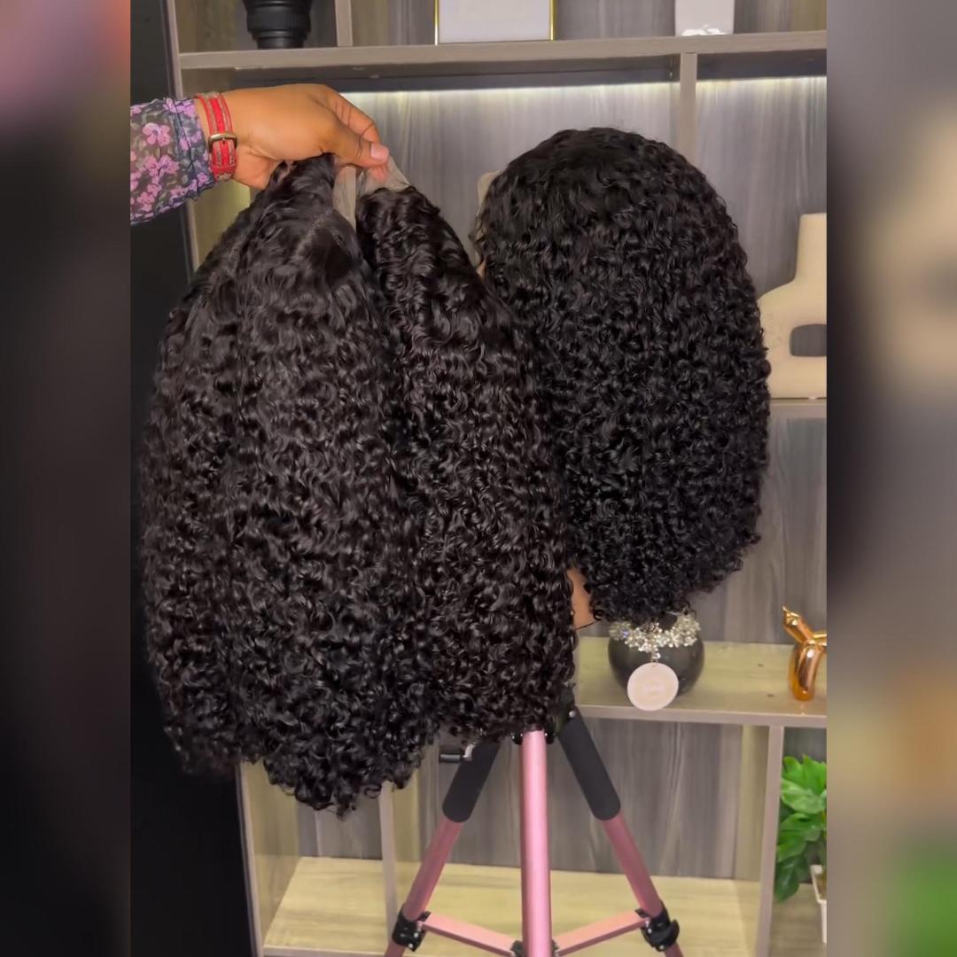 MaBelle Achetez Quatre (4) Perruques et Le Prix de Cette Perruque Coupe Carrée Deep Lace Frontale Couleur Noir 14 Pouces  88€  Seulement