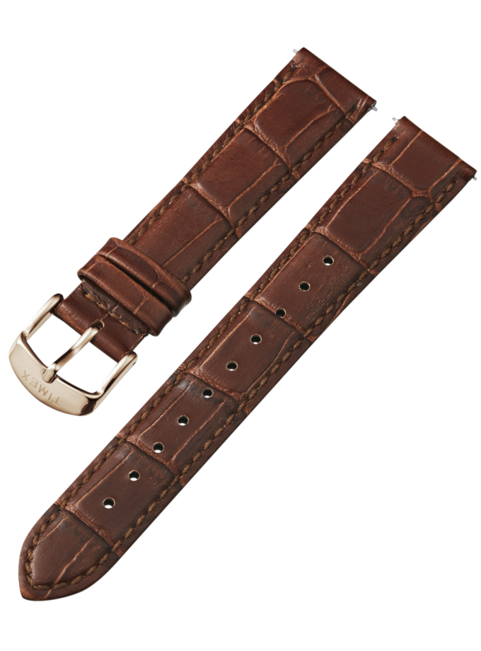 18mm Quick Release Leather Strap with Timex Pay Same Day Delivery