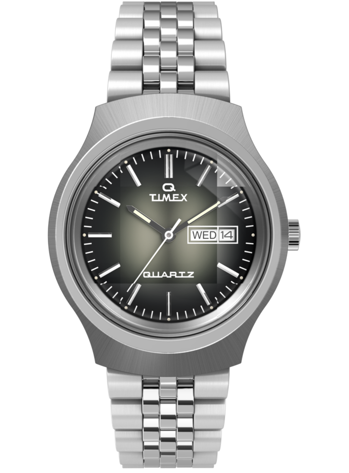 Q Timex Reissue Dégradé 38mm Stainless Steel Bracelet Watch High Quality