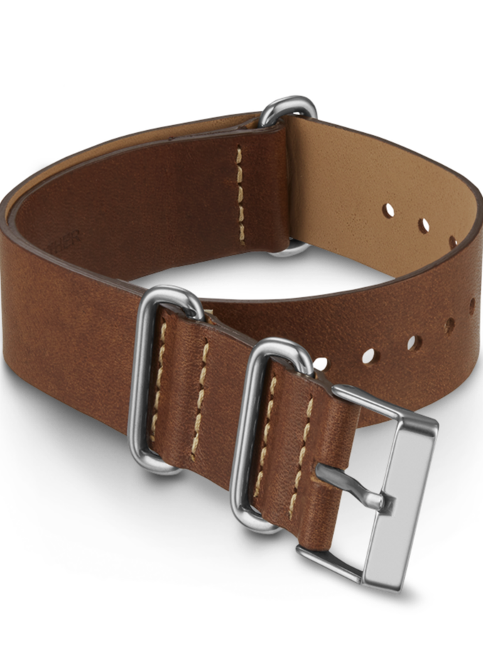 Timex 20mm Leather Slip-Thru Double Layer Strap Free shipping