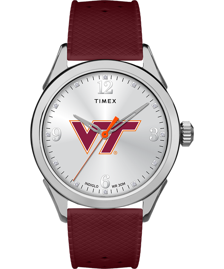 Timex Athena Crimson Virginia Tech Hokies Same Day Delivery