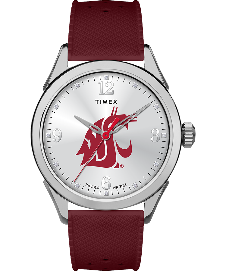 Timex Athena Crimson Washington State Cougars Same Day Delivery