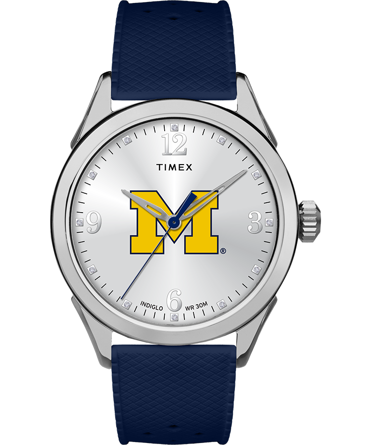 Timex Athena Navy Michigan Wolverines Same Day Delivery