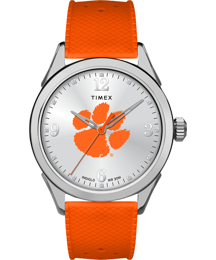 Timex Athena Orange Clemson Tigers Same Day Delivery