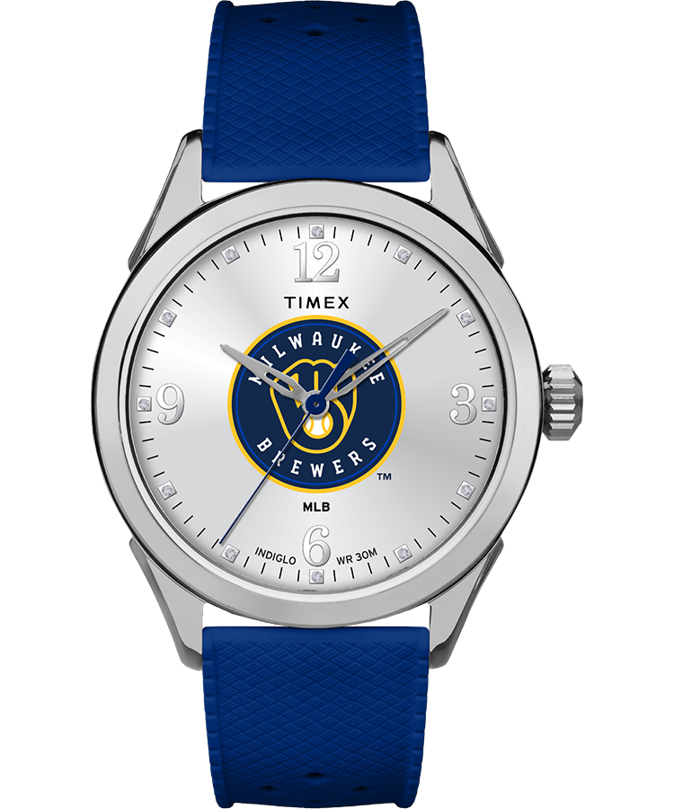 Timex Athena Royal Blue Milwaukee Brewers Free shipping