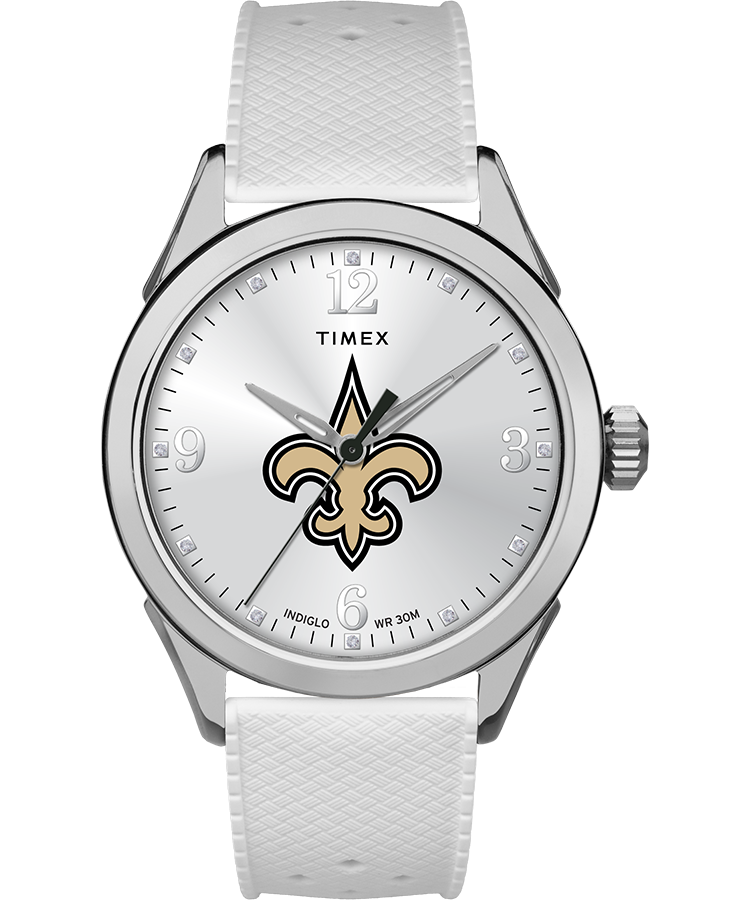 Timex Athena White New Orleans Saints Best Seller