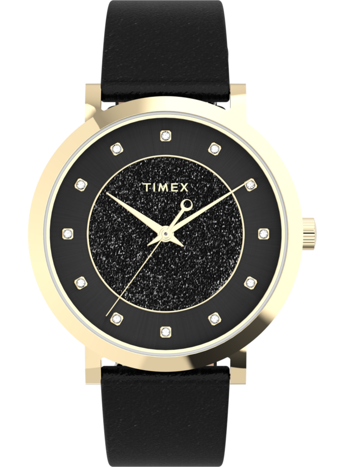 Timex Celestial Opulence 38mm Leather Strap Watch Same Day Delivery