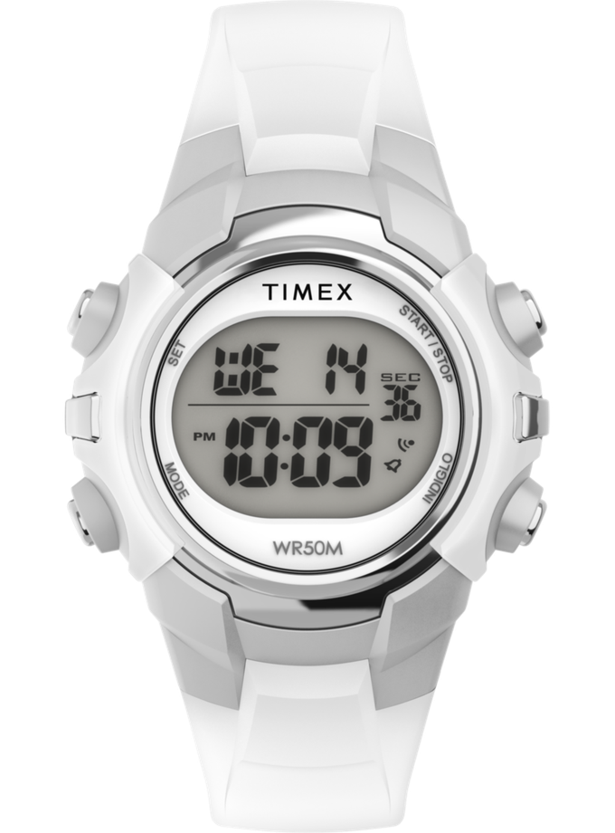 Timex Digital 33mm Resin Strap Watch On Sale