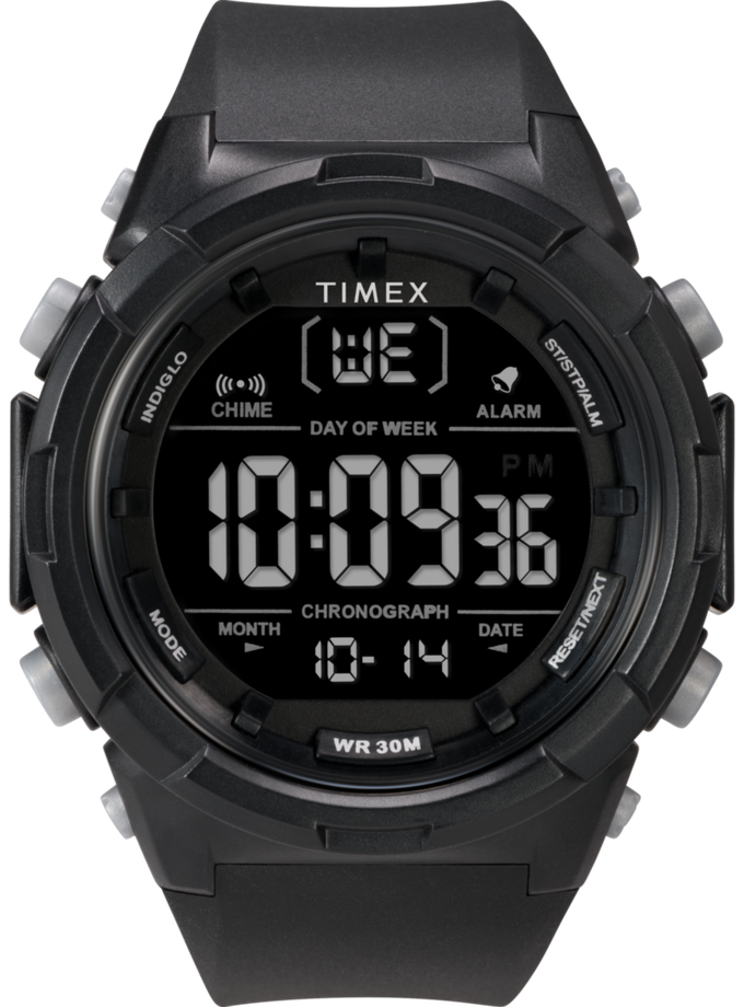 Timex Digital 50mm Resin Strap Watch Free shipping