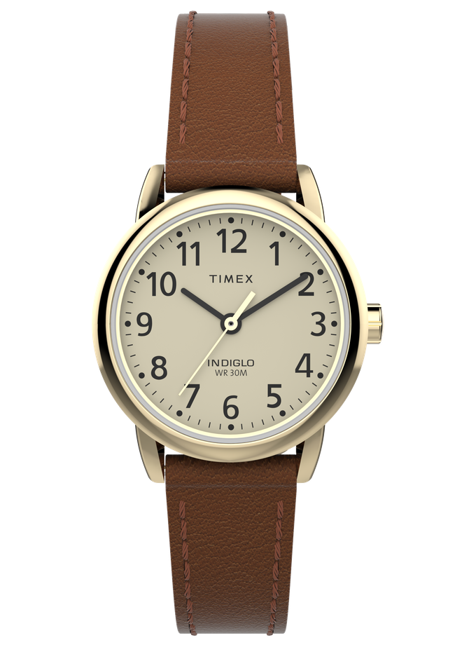 Timex Easy Reader® 25mm Eco-Friendly Vegan Leather Strap Watch On Sale