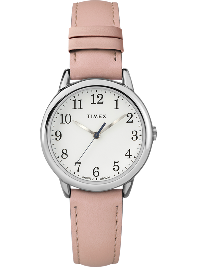 Timex Easy Reader 30mm Leather Strap Watch For Sale