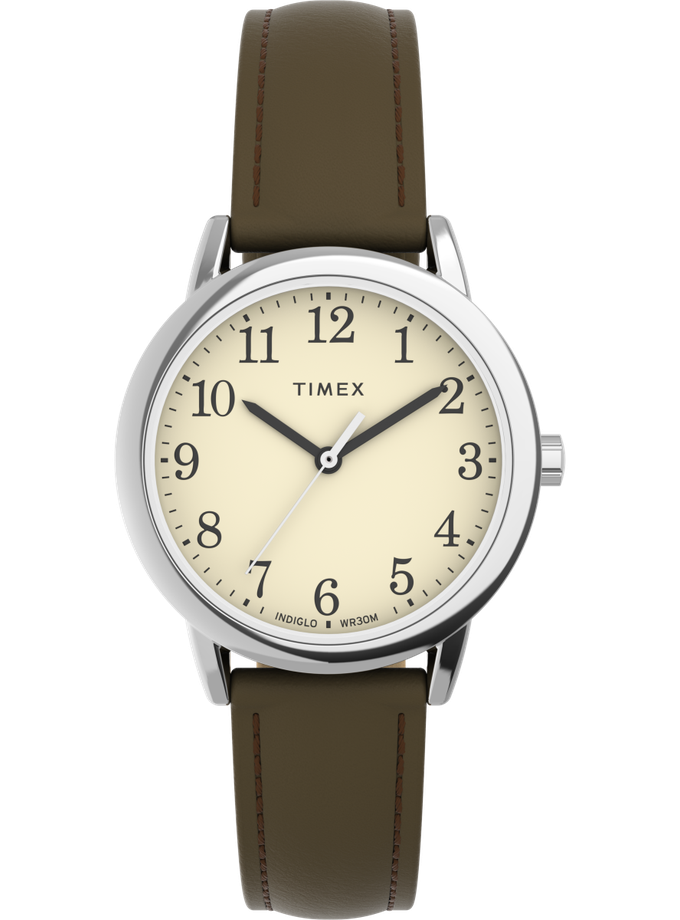 Timex Easy Reader® 30mm One-Time Adjustable Leather Strap Watch Best Price