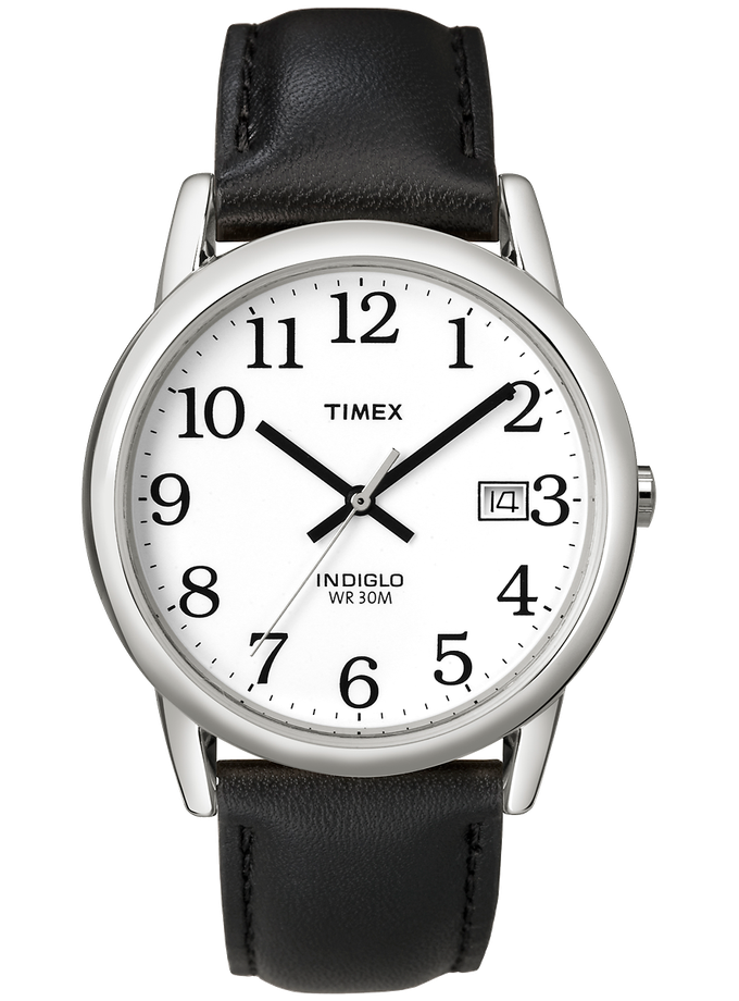 Timex Easy Reader 35mm Leather Strap Watch On Sale