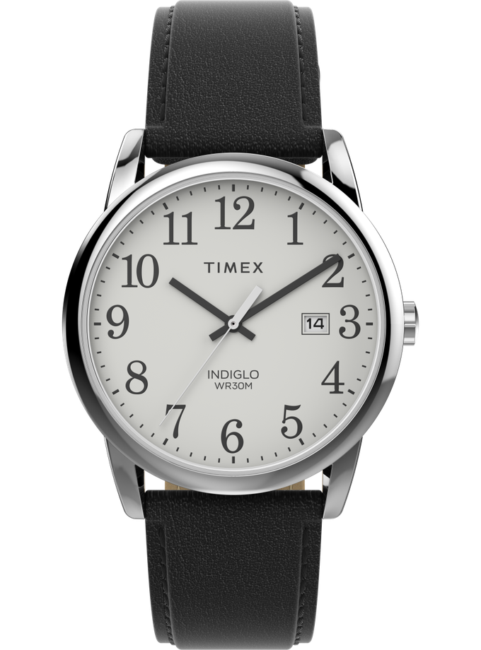 Timex Easy Reader® 38mm One-Time Adjustable Leather Strap Watch Free shipping