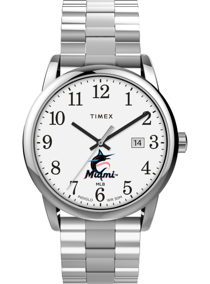 Timex Easy Reader Bracelet Miami Marlins High Quality