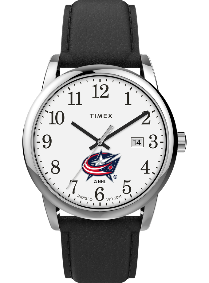 Timex Easy Reader Columbus Blue Jackets Free shipping