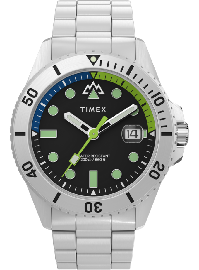 Timex Expedition Anchorage 42mm Stainless Steel Bracelet Watch High Quality