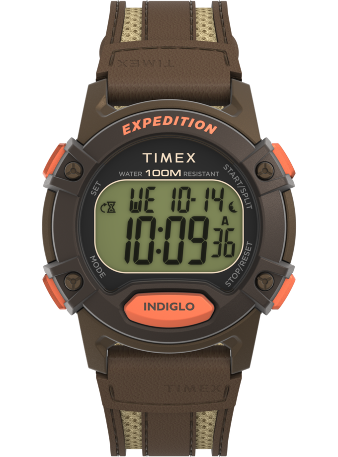 Timex Expedition CAT5 40mm Leather and Fabric Strap Watch High Quality