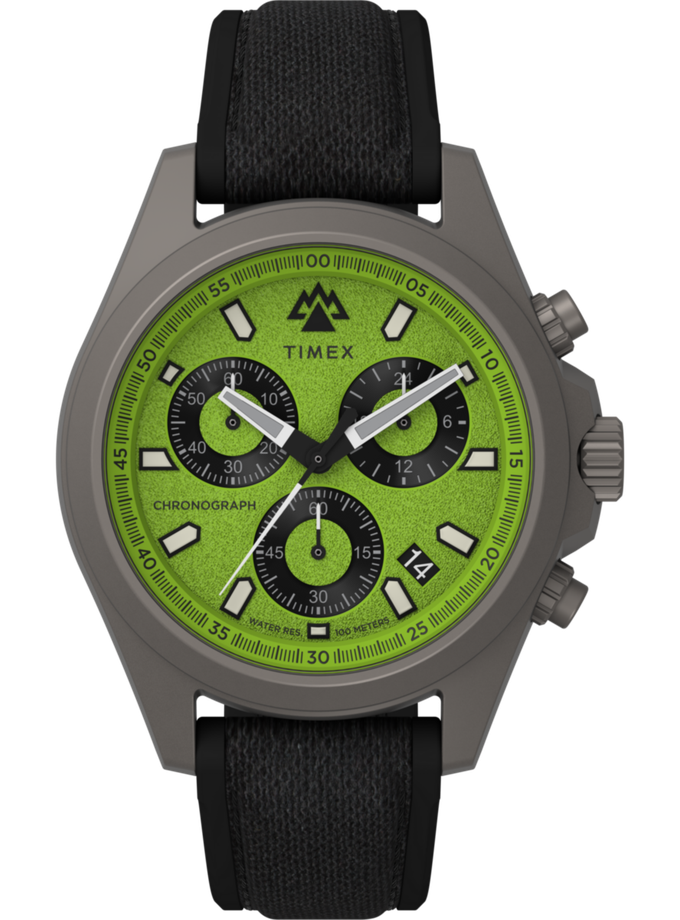 Timex Expedition Field Chrono 43mm Recycled Mixed Materials Strap Watch High Quality