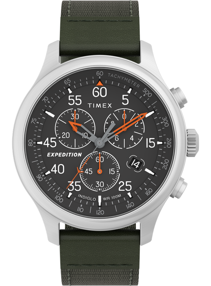 Timex Expedition® Field Chronograph 43mm Mixed Material Strap Watch Best Price