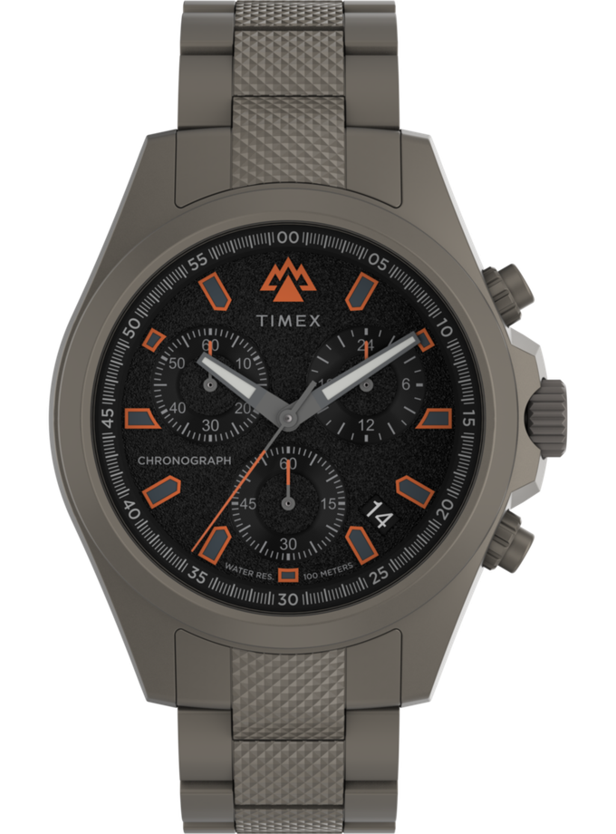 Timex Expedition Field Chronograph 43mm Stainless Steel Bracelet Watch Free shipping