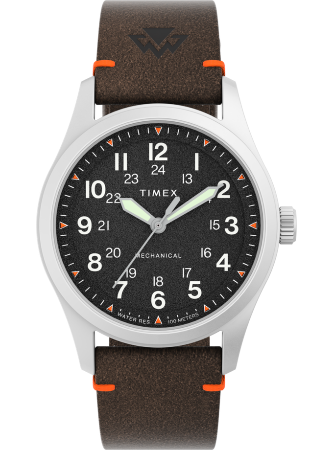 Timex Expedition Field Mechanical 38mm Eco-Friendly Leather Strap Watch Free shipping