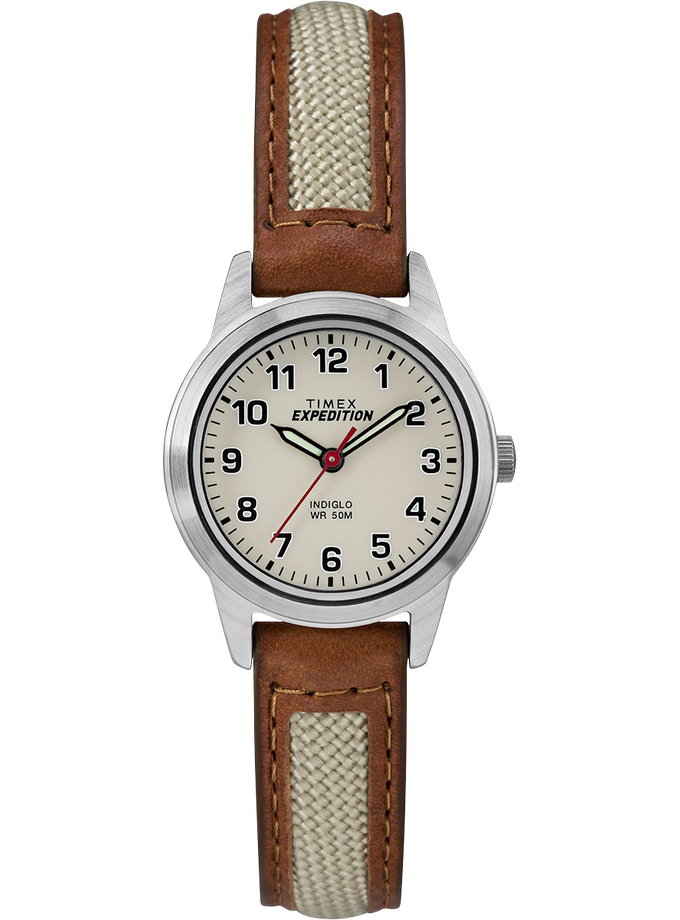 Timex Expedition Field Mini 26mm Leather Strap Watch Free shipping