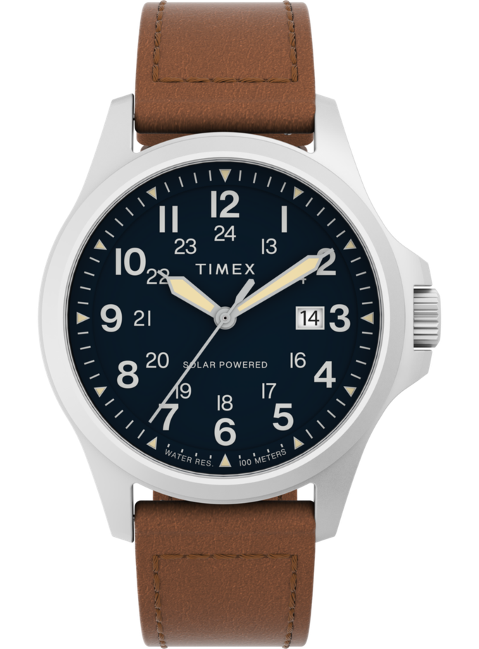 Timex Expedition Field Post Solar 41mm Eco-Friendly Leather Strap Watch Best Price