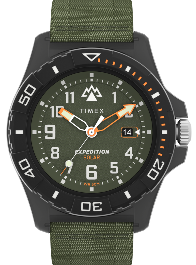 Timex Expedition Freedive Ocean 46mm Recycled Fabric Strap Watch High Quality