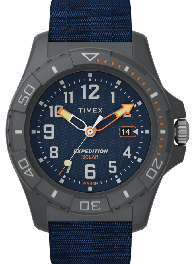 Timex Expedition Freedive Ocean 46mm Recycled Fabric Strap Watch On Sale