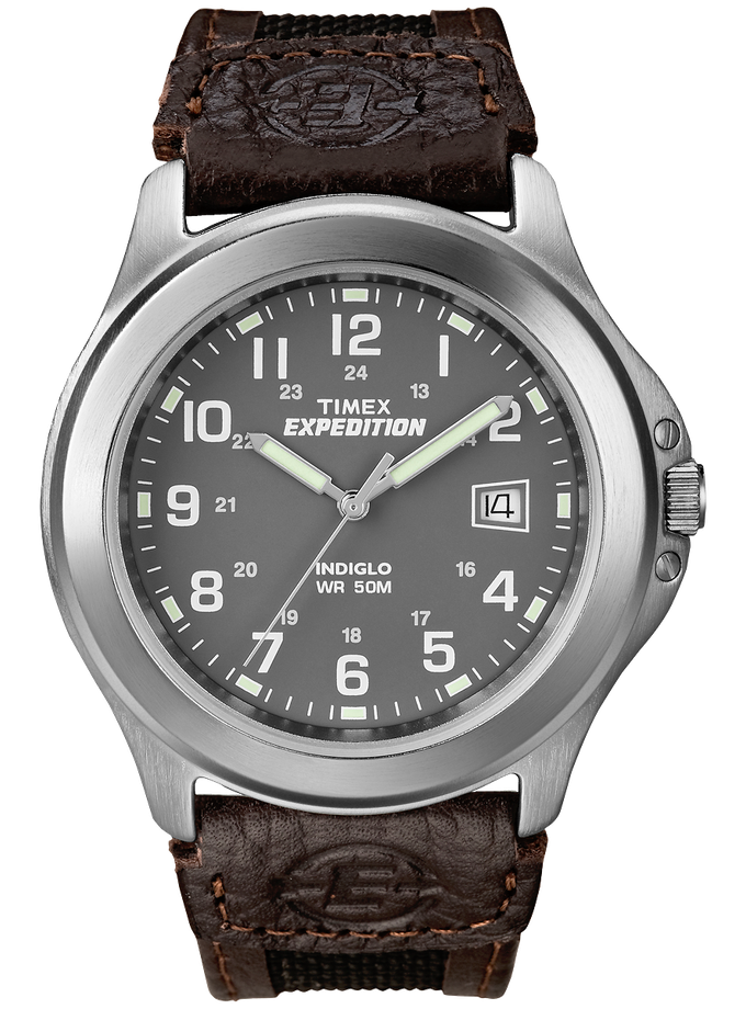 Timex Expedition Metal Field 40mm Leather Strap Watch Same Day Delivery