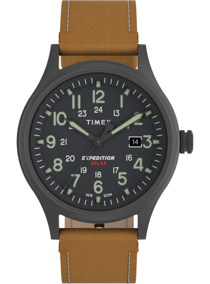 Timex Expedition® Scout 40mm Leather Strap Watch Best Seller