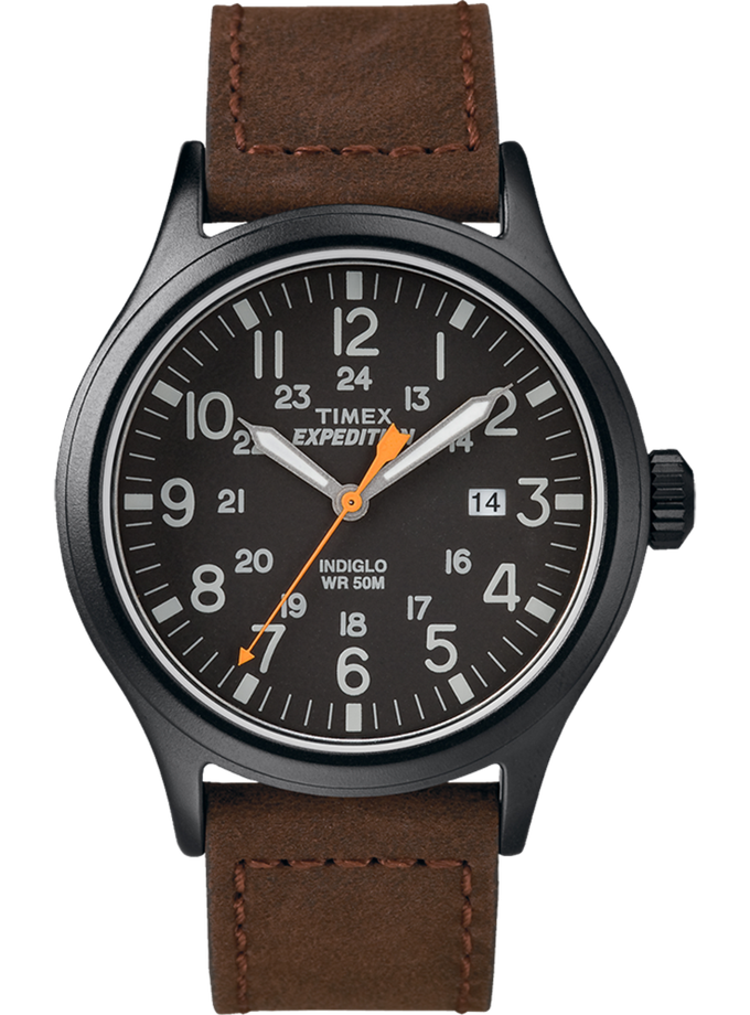 Timex Expedition Scout 40mm Leather Strap Watch High Quality