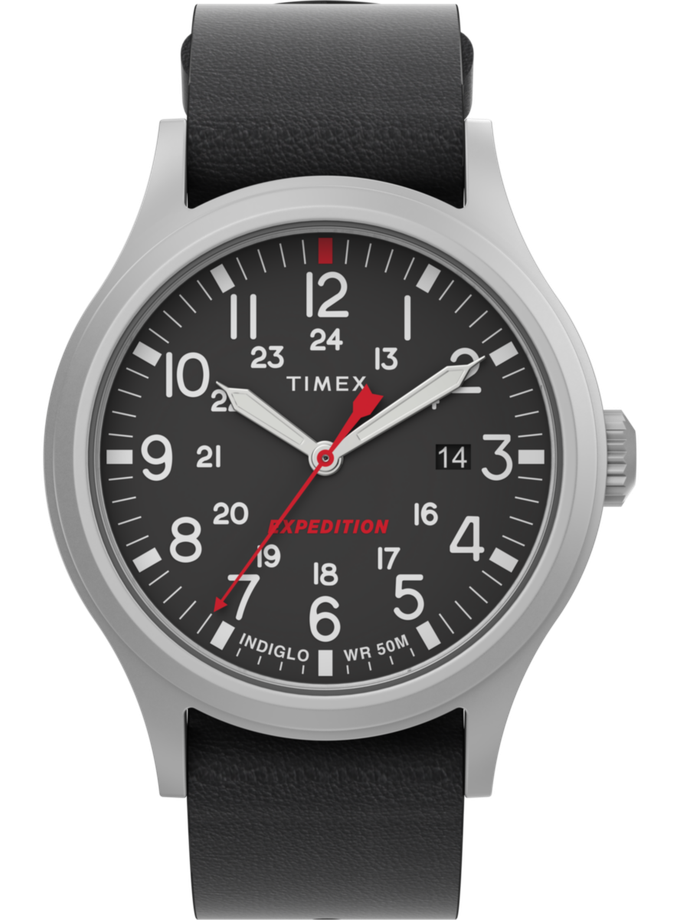 Timex Expedition Sierra 40mm Leather Strap Watch High Quality