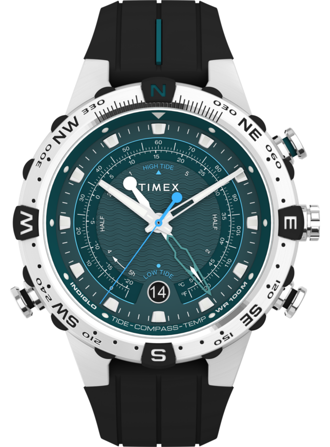 Timex Expedition Tide-Temp-Compass 45mm Silicone Strap Watch On Sale