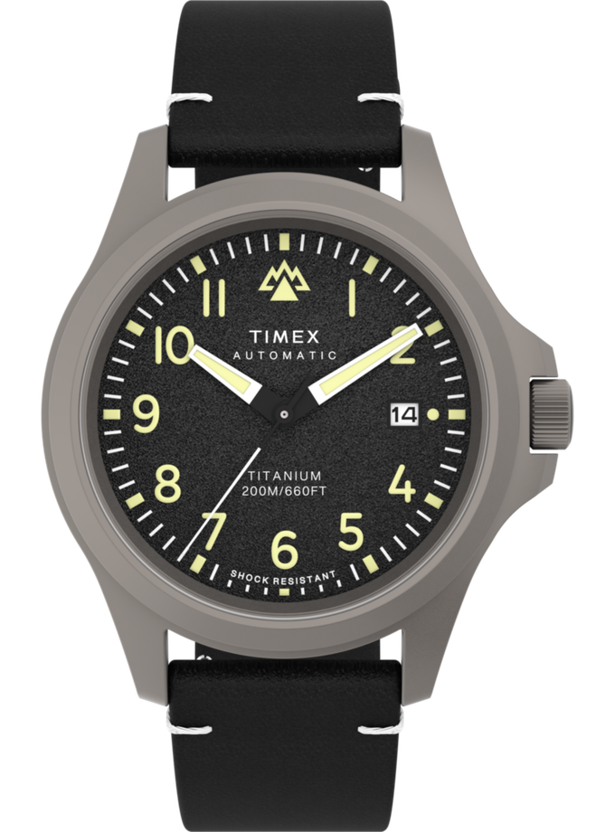 Timex Expedition Titanium Automatic 41mm Eco-Friendly Leather Strap Watch Best Buy