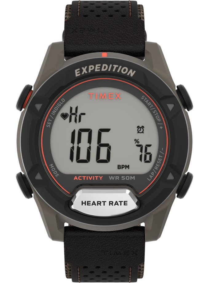 Timex Expedition® Trailblazer+ 43mm Mixed Material Strap Watch New Arrival