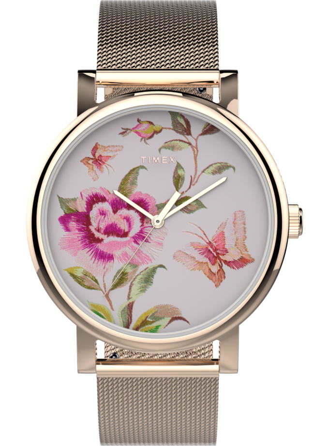 Timex Full Bloom 38mm Mesh Bracelet Watch New Arrival