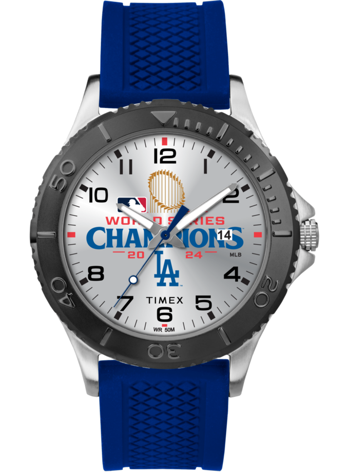 Timex Gamer Los Angeles Dodgers World Series 42m Silicone Strap Watch For Sale