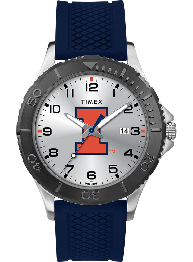 Timex Gamer Navy Illinois Illini Free shipping