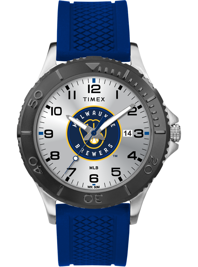 Timex Gamer Navy Milwaukee Brewers Same Day Delivery