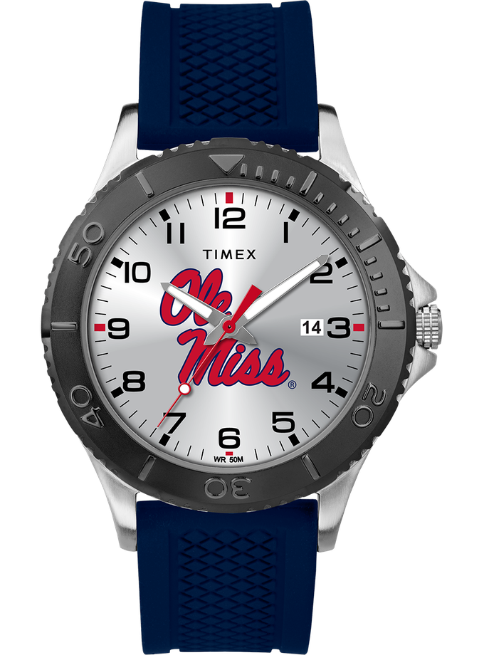 Timex Gamer Navy Mississippi Rebels Free shipping