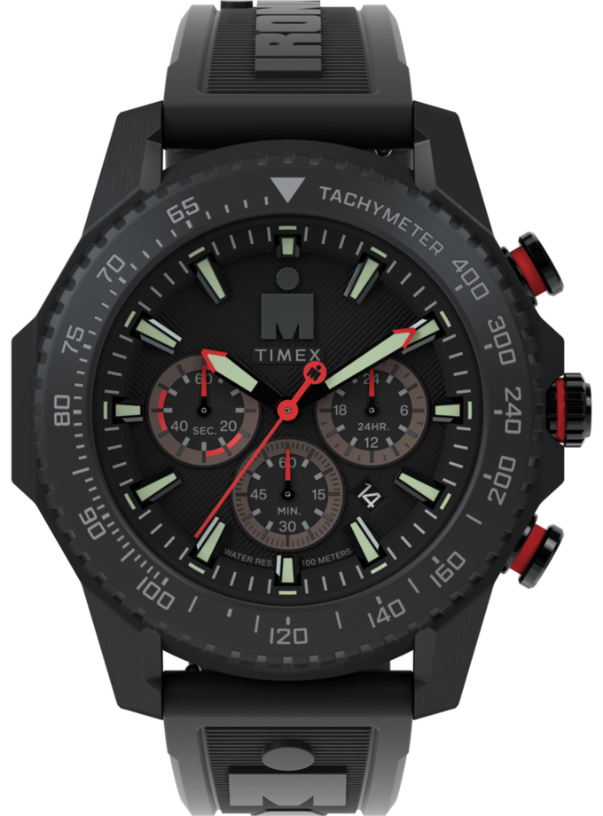 TIMEX® IRONMAN® Adrenaline Chronograph 48mm PU Strap Watch Best Seller