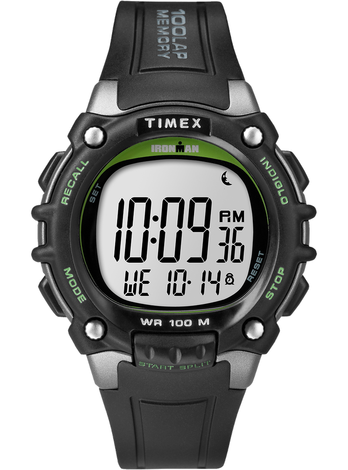 Timex IRONMAN Classic 100 Full-Size Resin Strap Watch High Quality