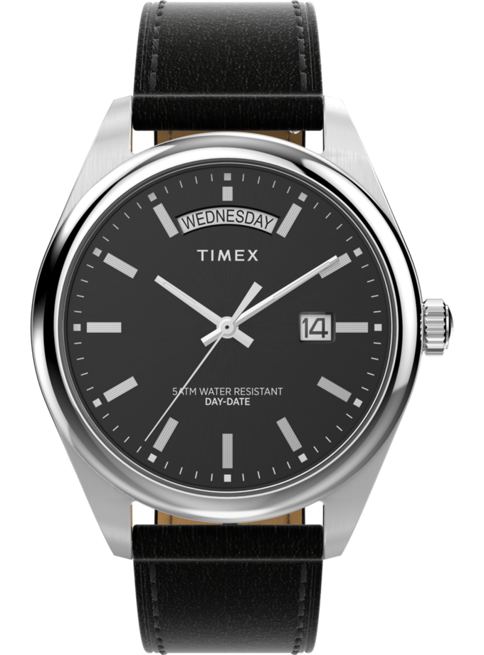 Timex Legacy 41mm Leather Strap Watch High Quality