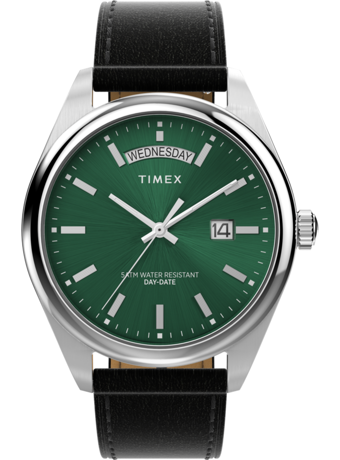 Timex Legacy 41mm Leather Strap Watch On Sale