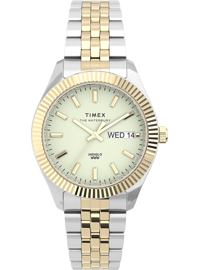 Timex Legacy Boyfriend 36mm Stainless Steel Bracelet Watch Free shipping