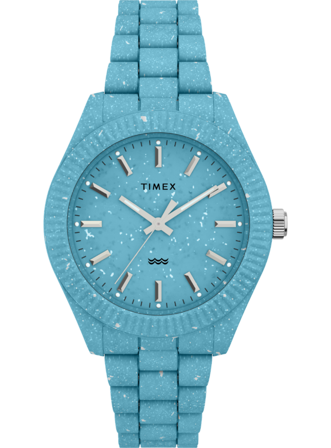 Timex Legacy Ocean 37mm Recycled Plastic Bracelet Watch Best Price