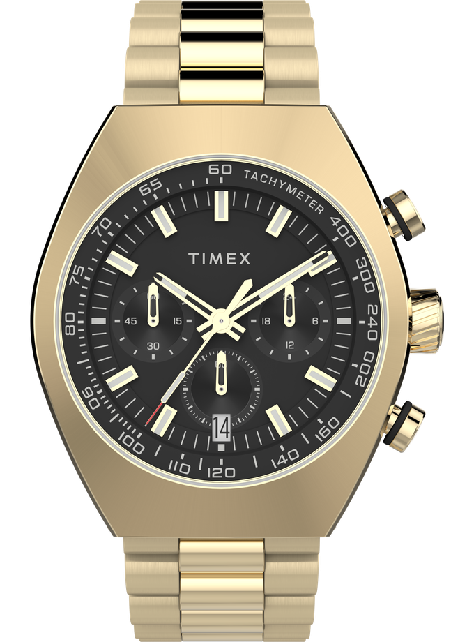 Timex Legacy Tonneau Chronograph 42mm Stainless Steel Bracelet Watch On Sale