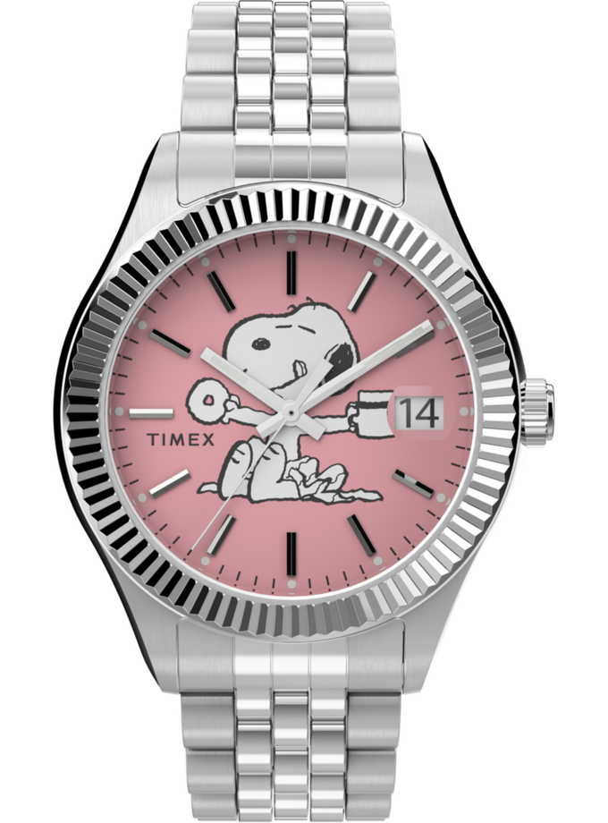 Timex Legacy x Peanuts 34mm Stainless Steel Bracelet Watch New Arrival